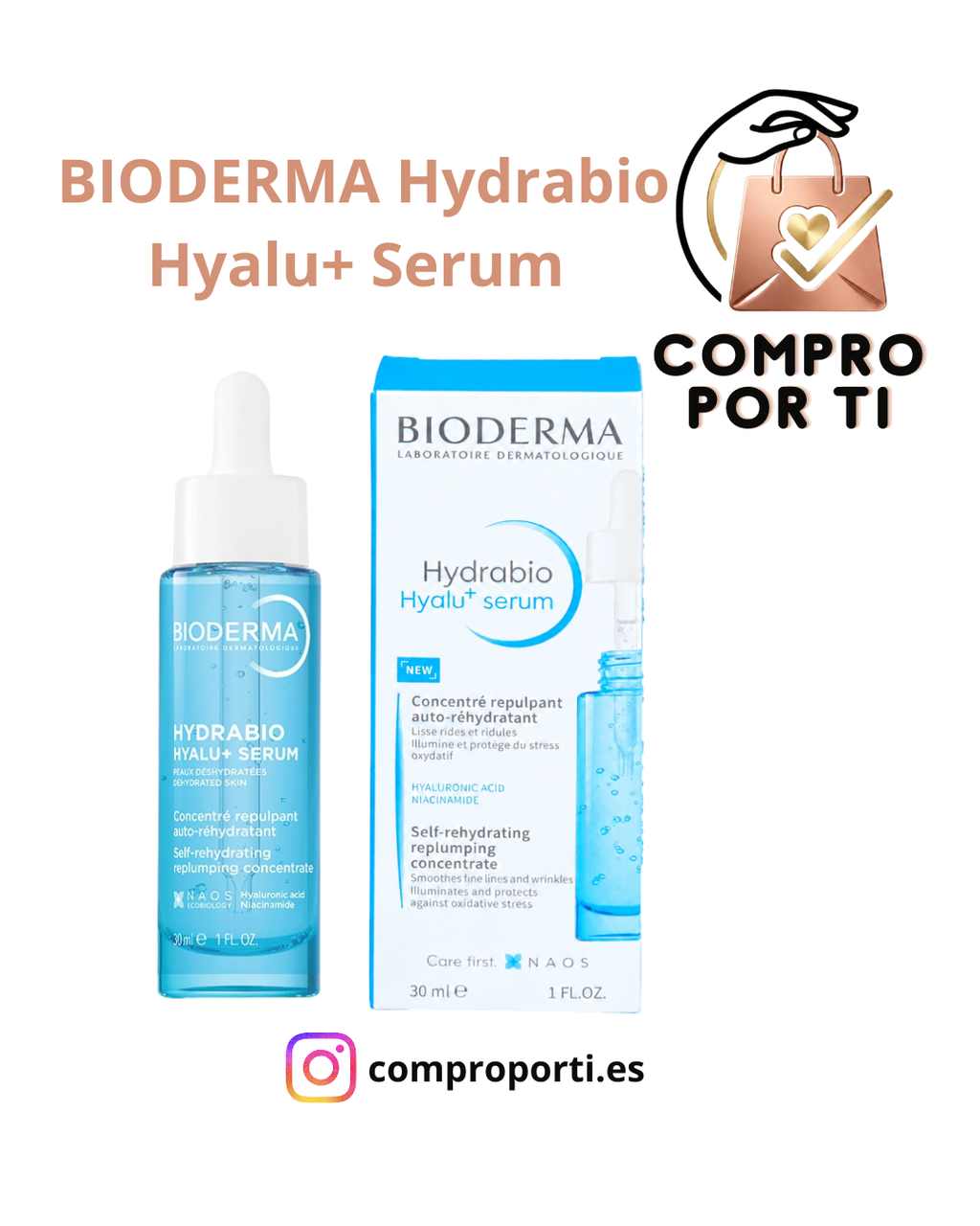 Bioderma Hydrabio Hyalu+ Sérum 30 ml